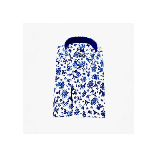 Bedrucktes Hemd 1200 Blau