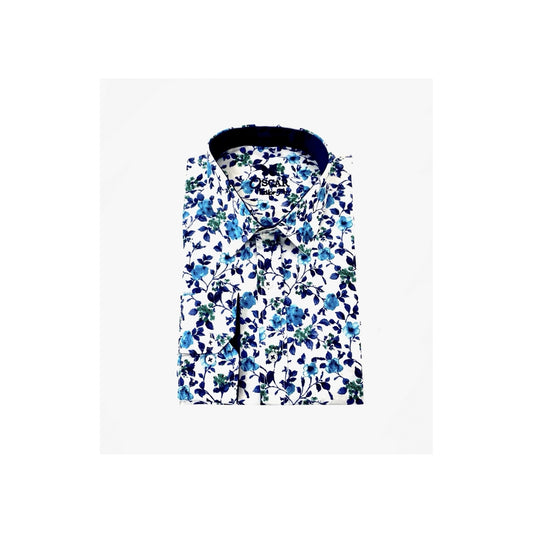 Bedrucktes Hemd 1201 Himmelblau