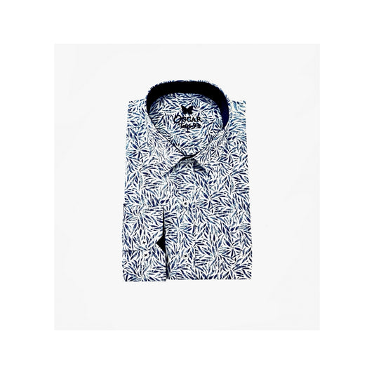 Bedrucktes Hemd 1202 Navy