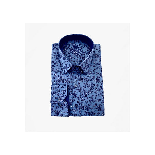Bedrucktes Hemd 1207 Navy