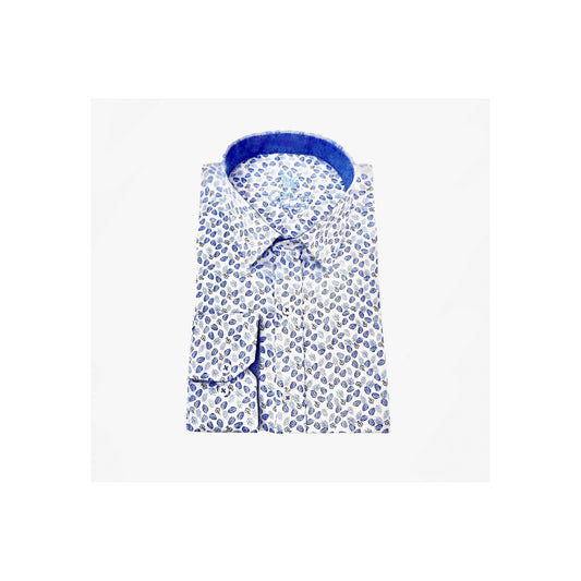 Bedrucktes Hemd 1209 Himmelblau
