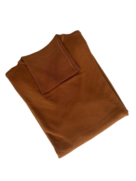 Brauner Rollkragenpullover