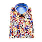 Slim Fit Hemd - Bunte Blumen