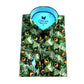Slim Fit Hemd - Grüner Pfau